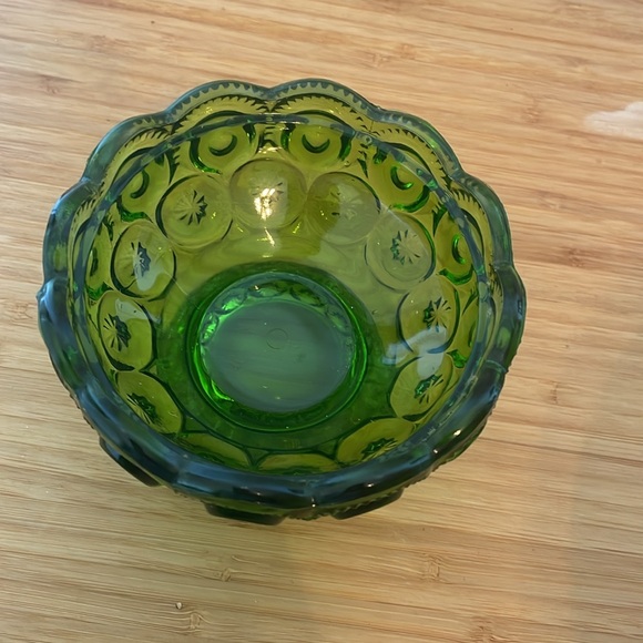 Vintage LE Smith Green Moon and Stars Two Piece Fairy Lamp - Picture 4 of 6